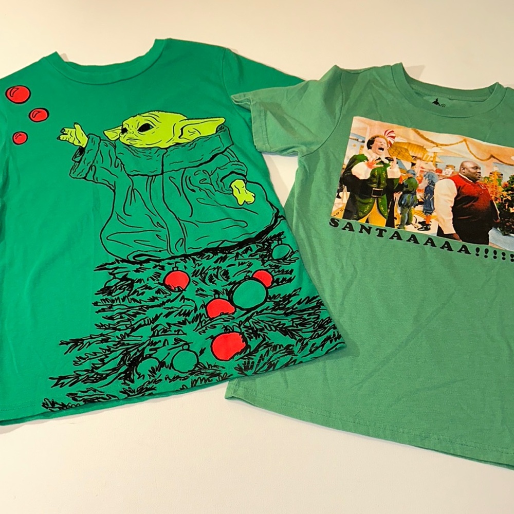 2 BOYS CHRISTMAS HOLIDAY SHIRTS